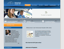 Tablet Screenshot of fahrschule-kempfer.de